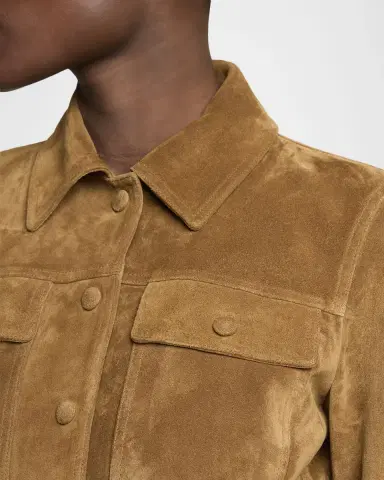 Saint Laurent Belted Suede Jacket | Thumbnail 5 Saint Laurent Belted Suede Jacket | Thumbnail 5