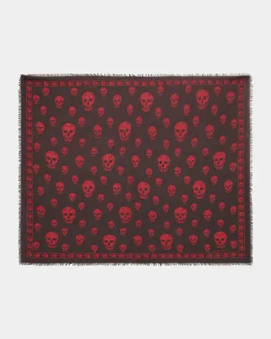 Alexander McQueen Men's Abstract Skull Scarf | Thumbnail 4
