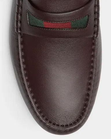 Gucci Men's Leather Moc-Toe Drivers | Thumbnail 3 Gucci Men's Leather Moc-Toe Drivers | Thumbnail 3