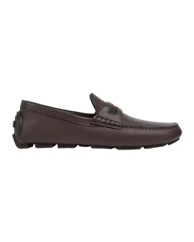 Gucci Men's Leather Moc-Toe Drivers | Thumbnail 1 Gucci Men's Leather Moc-Toe Drivers | Thumbnail 1