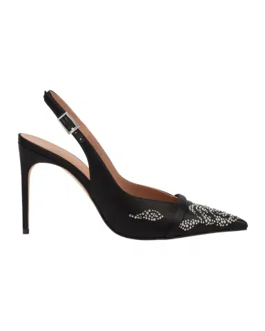 Malone Souliers Jazz Embellished Satin Slingback Pumps | Thumbnail 1