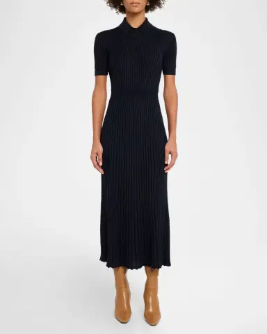Gabriela Hearst Amor Polo Ribbed Cashmere Dress | Thumbnail 2