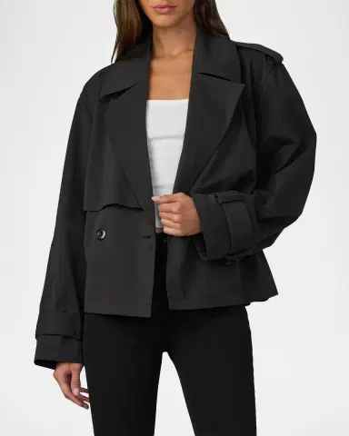 Joe 's Jeans Liz Cropped Trench Coat | Thumbnail 4