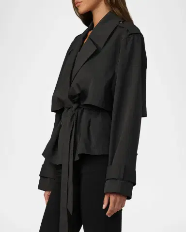 Joe 's Jeans Liz Cropped Trench Coat | Thumbnail 5