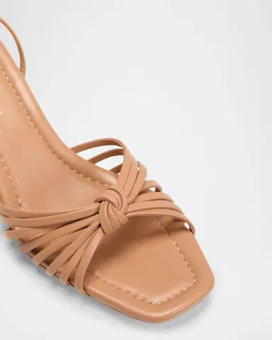 Loeffler Randall Olivia Leather Knot Block Heel Sandals | Thumbnail 2