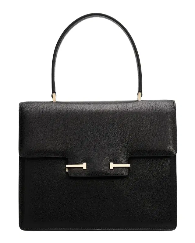 TOM FORD Aube Small Leather Top-Handle Bag
