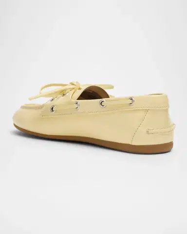 Miu Miu Leather Lace-Up Moccasins | Thumbnail 2 Miu Miu Leather Lace-Up Moccasins | Thumbnail 2