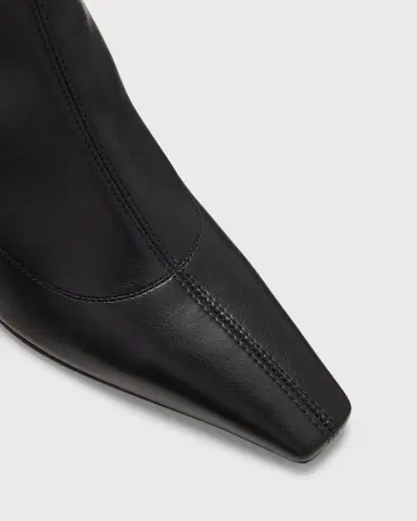 Giuseppe Zanotti Barbaro Stretch Leather Ankle Booties | Thumbnail 3