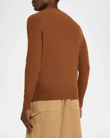 Moncler Men's Wool Knit Crewneck Sweater | Thumbnail 3