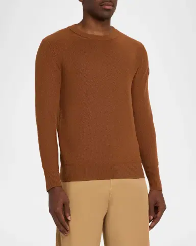 Moncler Men's Wool Knit Crewneck Sweater | Thumbnail 4