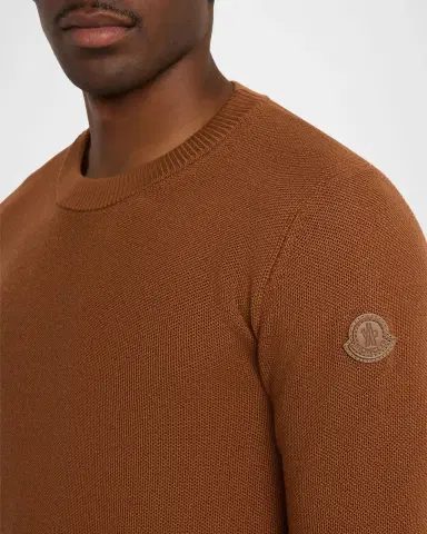 Moncler Men's Wool Knit Crewneck Sweater | Thumbnail 5