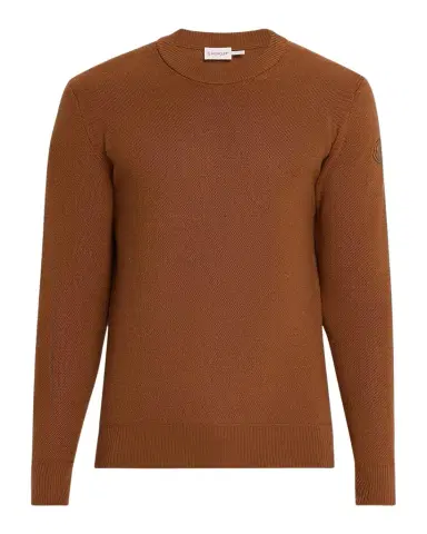 Moncler Men's Wool Knit Crewneck Sweater | Thumbnail 1