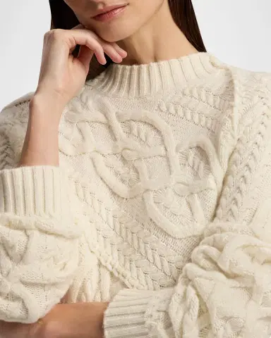 Ralph Lauren Collection Cable-Knit Cashmere Crewneck Sweater | Thumbnail 5 Ralph Lauren Collection Cable-Knit Cashmere Crewneck Sweater | Thumbnail 5