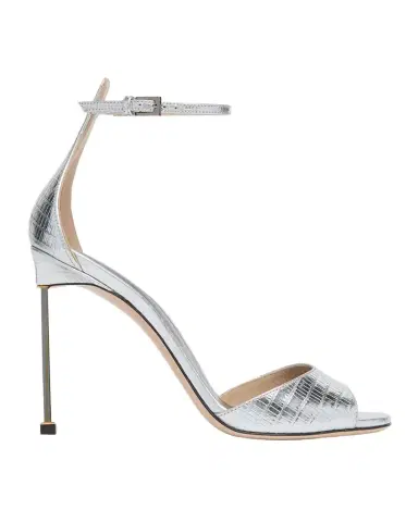 Tom Ford 105mm Embossed Metallic Leather Ankle-Strap Sandals | Thumbnail 1 Tom Ford 105mm Embossed Metallic Leather Ankle-Strap Sandals | Thumbnail 1
