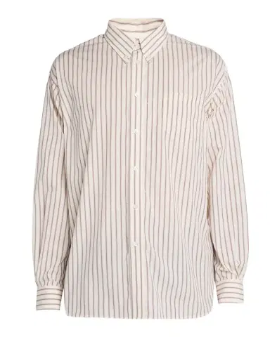 Willy Chavarria Men's Veterano Stripe Button-Down Shirt with Pocket | Thumbnail 1