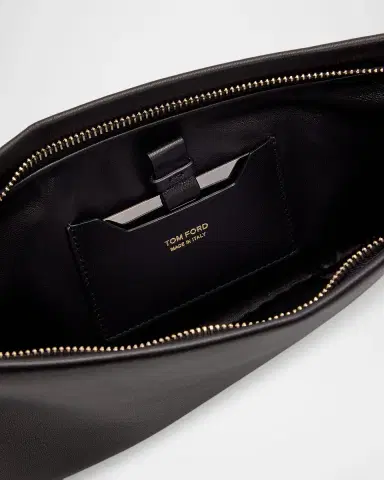 Tom Ford Ring Elongated Leather Clutch Bag | Thumbnail 3