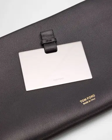 Tom Ford Ring Elongated Leather Clutch Bag | Thumbnail 5
