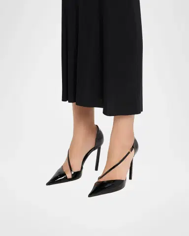 Tom Ford 100mm Queen Anne Patent Leather Pumps | Thumbnail 2