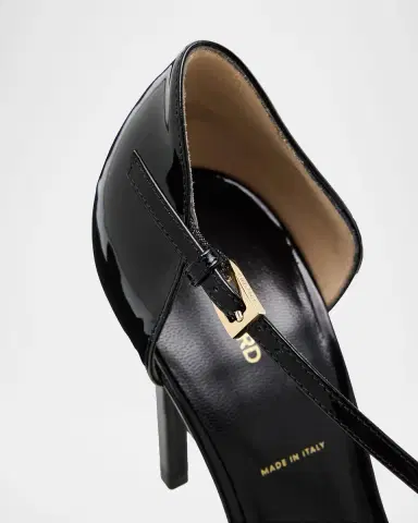 Tom Ford 100mm Queen Anne Patent Leather Pumps | Thumbnail 5