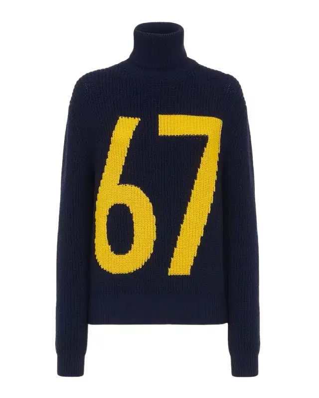Intarsia-Knit Cotton-Silk Turtleneck
