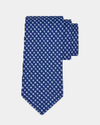 Ferragamo Men's Sports Ball Print Silk Tie | Thumbnail 2