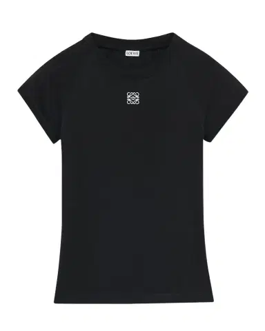 Loewe Ribbed Anagram Short-Sleeve Tee | Thumbnail 1 Loewe Ribbed Anagram Short-Sleeve Tee | Thumbnail 1