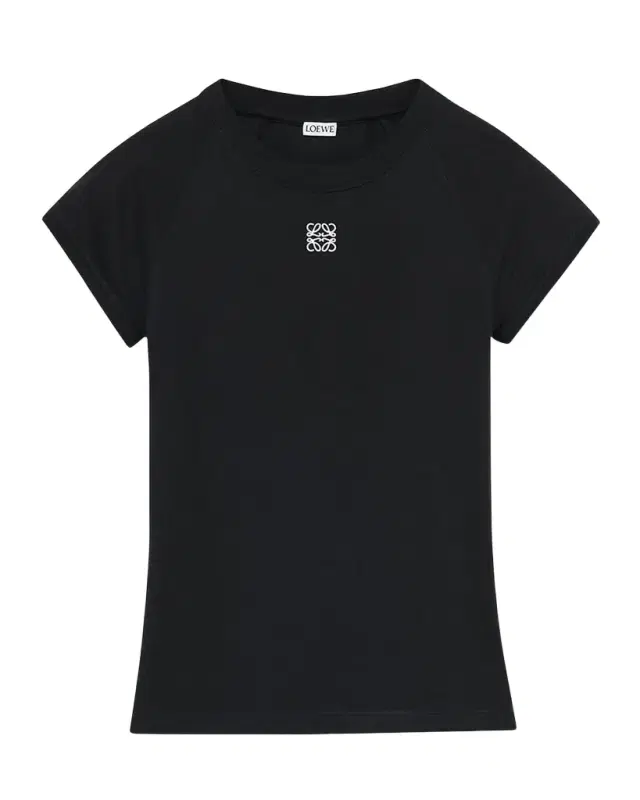 Ribbed Anagram Short-Sleeve Tee