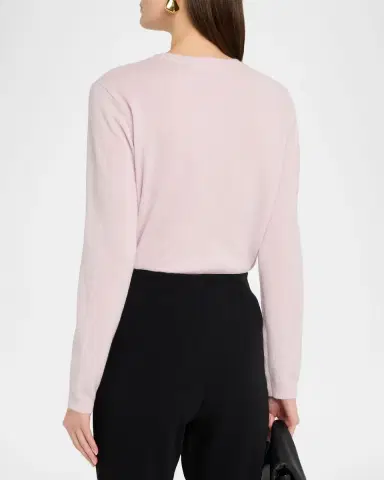 Co Long-Sleeve Cashmere Crewneck Sweater | Thumbnail 3 Co Long-Sleeve Cashmere Crewneck Sweater | Thumbnail 3