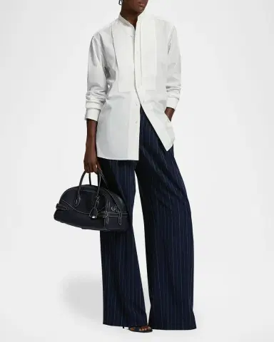 Ralph Lauren Collection Kirstin Cotton Broadcloth Shirt | Thumbnail 2 Ralph Lauren Collection Kirstin Cotton Broadcloth Shirt | Thumbnail 2