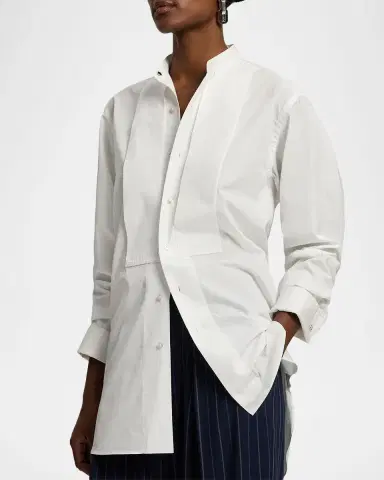 Ralph Lauren Collection Kirstin Cotton Broadcloth Shirt | Thumbnail 6 Ralph Lauren Collection Kirstin Cotton Broadcloth Shirt | Thumbnail 6