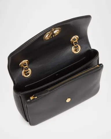 Valentino Garavani Medium Leather VLogo Shoulder Bag | Thumbnail 4 Valentino Garavani Medium Leather VLogo Shoulder Bag | Thumbnail 4