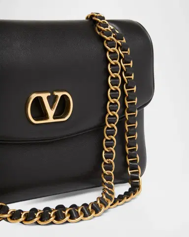 Valentino Garavani Medium Leather VLogo Shoulder Bag | Thumbnail 6 Valentino Garavani Medium Leather VLogo Shoulder Bag | Thumbnail 6
