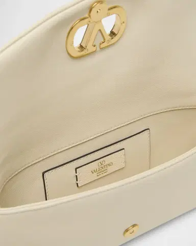 Valentino Garavani Small VLogo Leather Shoulder Bag | Thumbnail 4 Valentino Garavani Small VLogo Leather Shoulder Bag | Thumbnail 4