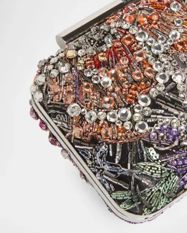 Alexander McQueen Bead & Crystal T-Bar Clutch Bag | Thumbnail 6 Alexander McQueen Bead & Crystal T-Bar Clutch Bag | Thumbnail 6