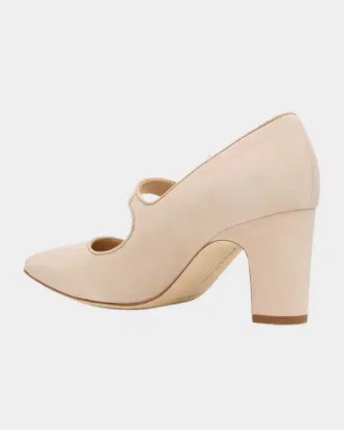 Manolo Blahnik Campariba Kid Suede Pumps | Thumbnail 3