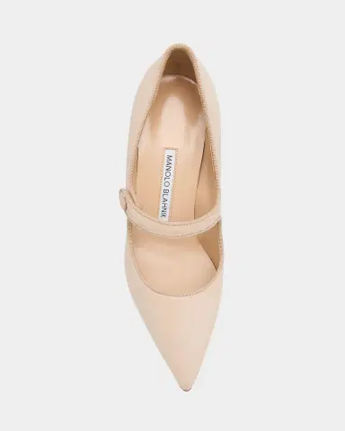 Manolo Blahnik Campariba Kid Suede Pumps | Thumbnail 5