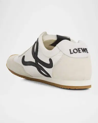 Loewe Ballet Runner 2.0 Nylon and Calfskin Low-Top Sneakers | Thumbnail 2