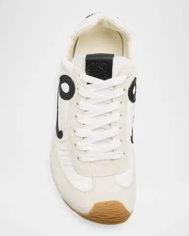 Loewe Ballet Runner 2.0 Nylon and Calfskin Low-Top Sneakers | Thumbnail 4