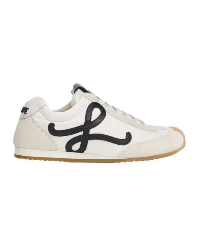 Ballet Runner 2.0 Nylon and Calfskin Low-Top Sneakers