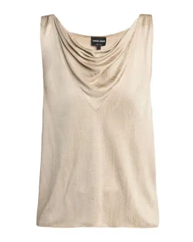 Giorgio Armani Cowl-Neck Metallic Jersey Top | Thumbnail 1