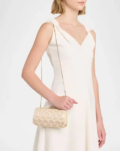 Valentino Garavani Carry Secrets Rhinestone & Pearly Stud Satin Clutch Bag | Thumbnail 2 Valentino Garavani Carry Secrets Rhinestone & Pearly Stud Satin Clutch Bag | Thumbnail 2