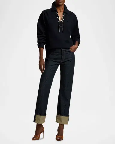 Ralph Lauren Collection Adderley Cuffed Slim Jeans | Thumbnail 2 Ralph Lauren Collection Adderley Cuffed Slim Jeans | Thumbnail 2