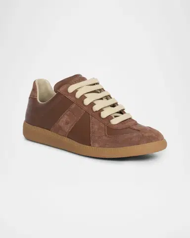 Maison Margiela Replica Suede & Leather Sneakers | Thumbnail 2 Maison Margiela Replica Suede & Leather Sneakers | Thumbnail 2