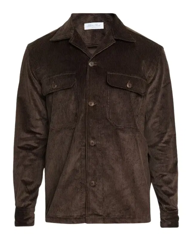Men's Cotton Corduroy Dual-Pocket Overshirt Men's Cotton Corduroy Dual-Pocket Overshirt