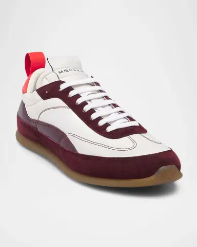 Alexander McQueen Men's EC1 Suede and Nylon Low-Top Trainers | Thumbnail 2 Alexander McQueen Men's EC1 Suede and Nylon Low-Top Trainers | Thumbnail 2