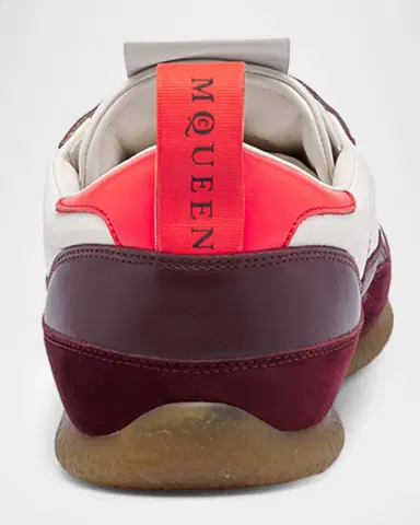 Alexander McQueen Men's EC1 Suede and Nylon Low-Top Trainers | Thumbnail 3 Alexander McQueen Men's EC1 Suede and Nylon Low-Top Trainers | Thumbnail 3