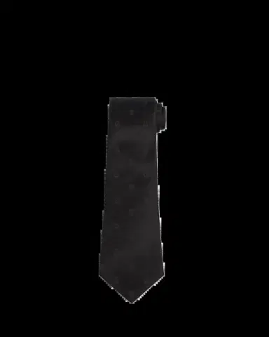 Alexander McQueen Men's Satin Skull Jacquard Tie | Thumbnail 2