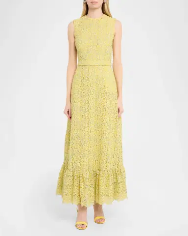 Etro Floral Lace Sleeveless Ruffle Maxi Dress | Thumbnail 2 Etro Floral Lace Sleeveless Ruffle Maxi Dress | Thumbnail 2