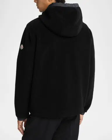 Moncler Men's Fleece Full-Zip Hoodie | Thumbnail 3