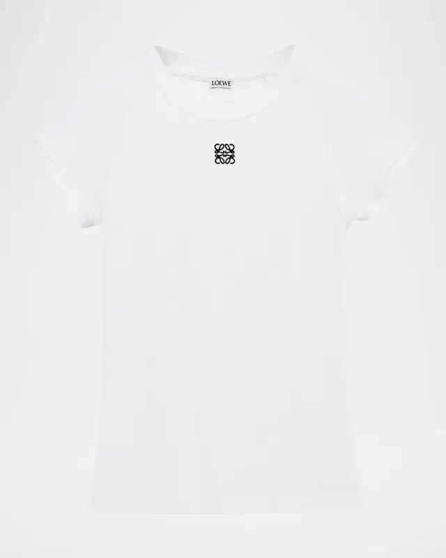 Ribbed Anagram Short-Sleeve Tee